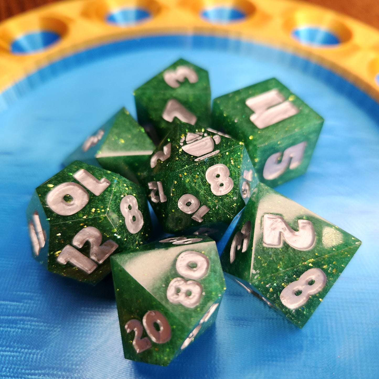 Custom Dice Voucher - Redeem for Handmade Sharp Edge Dice Set in Your Chosen Colours