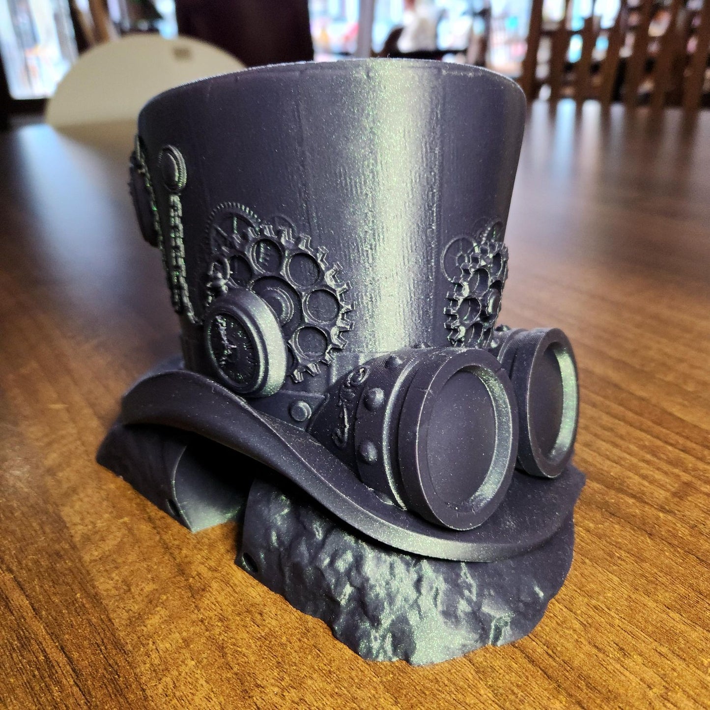 Steampunk Trilby Dice Tower - Designed by FatesEnd