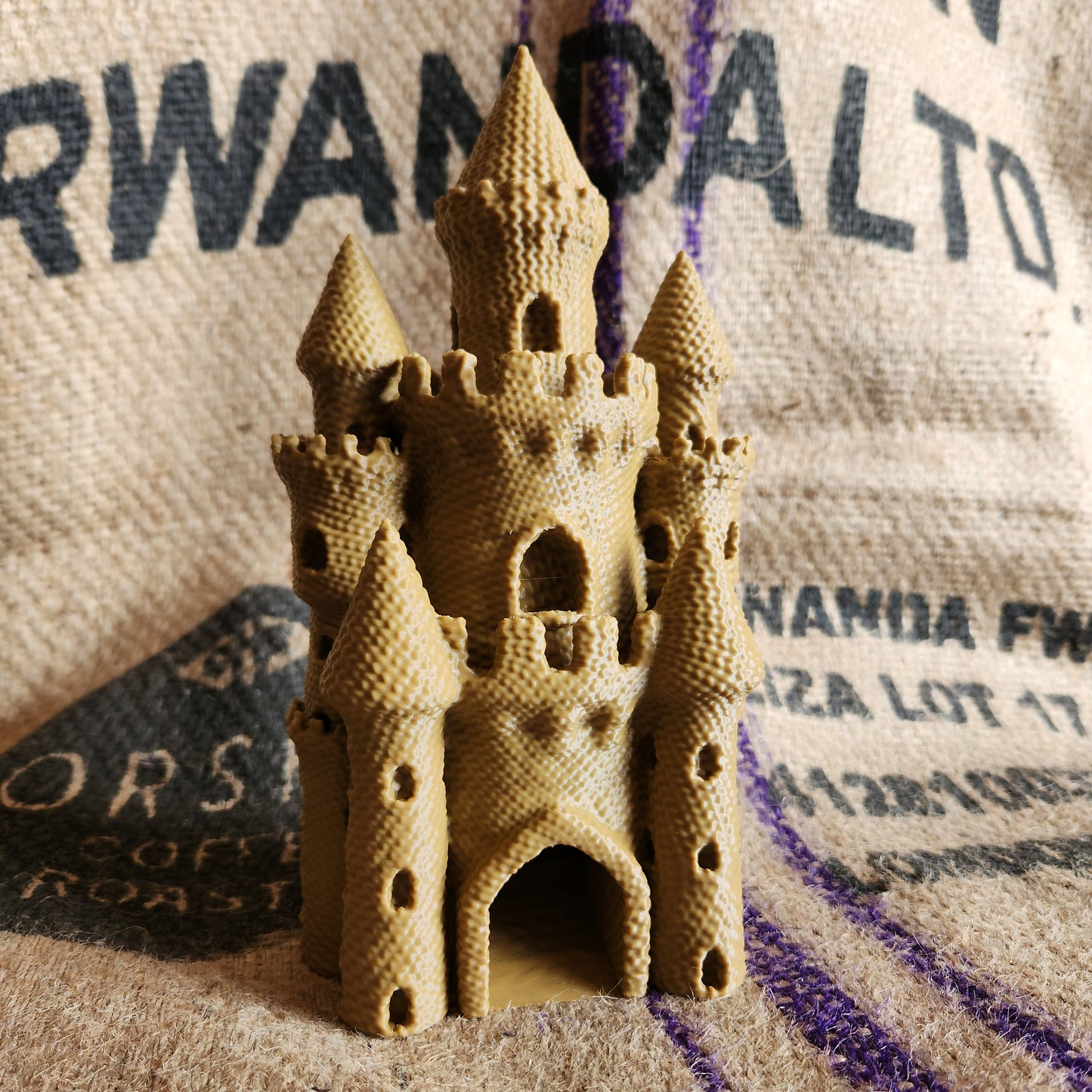 Knitted Dice Tower - Designed by FatesEnd