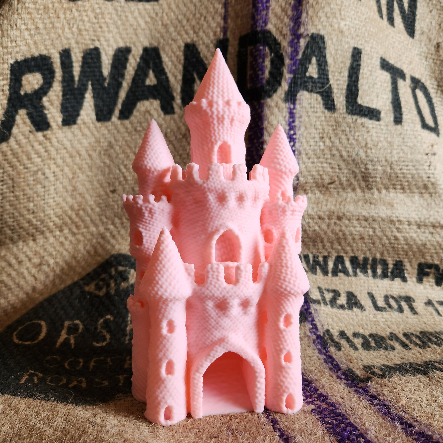 Knitted Dice Tower - Designed by FatesEnd
