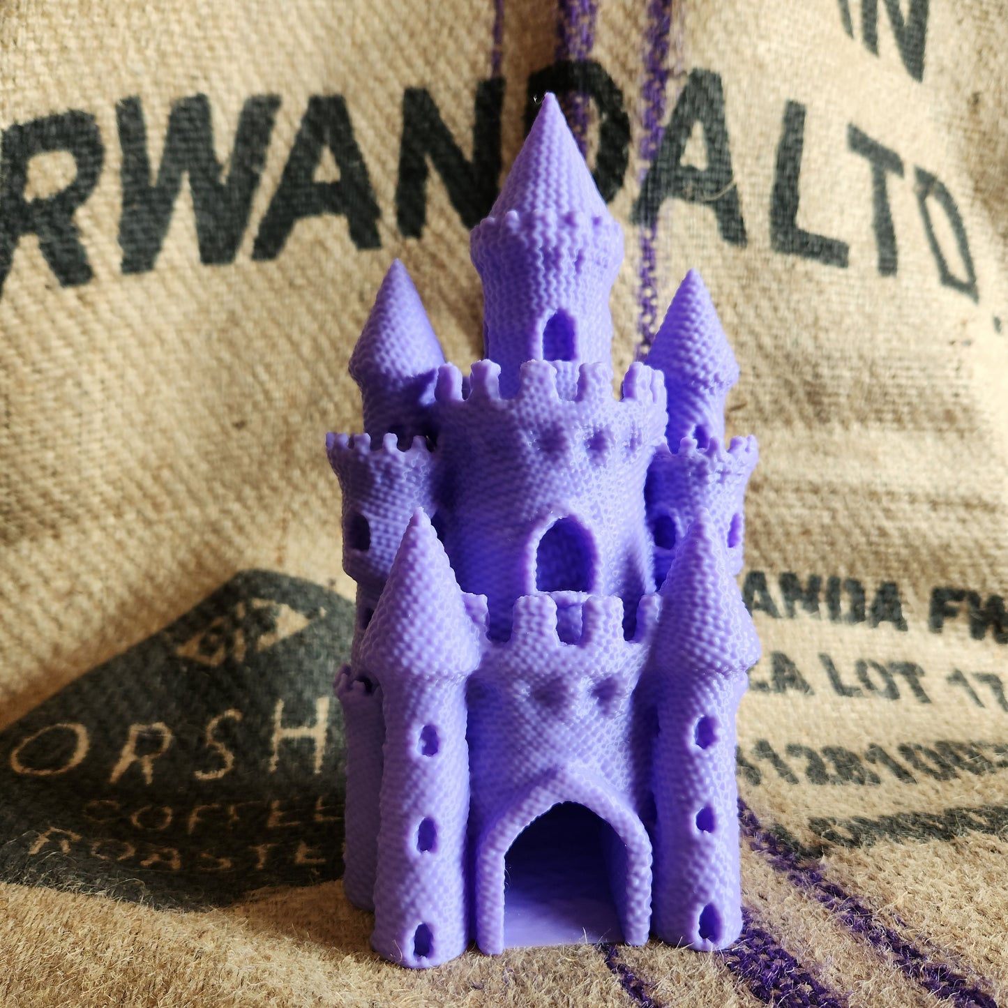 Knitted Dice Tower - Designed by FatesEnd