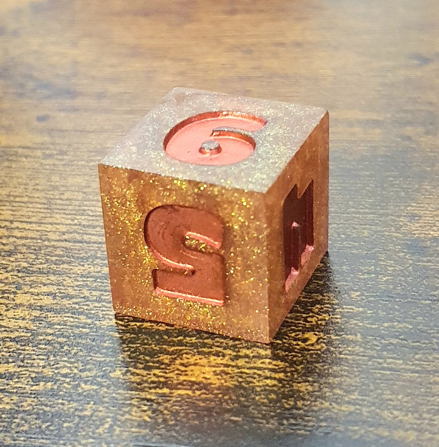 Dawn's Radiance- Handmade Oversized D&D Dice Set