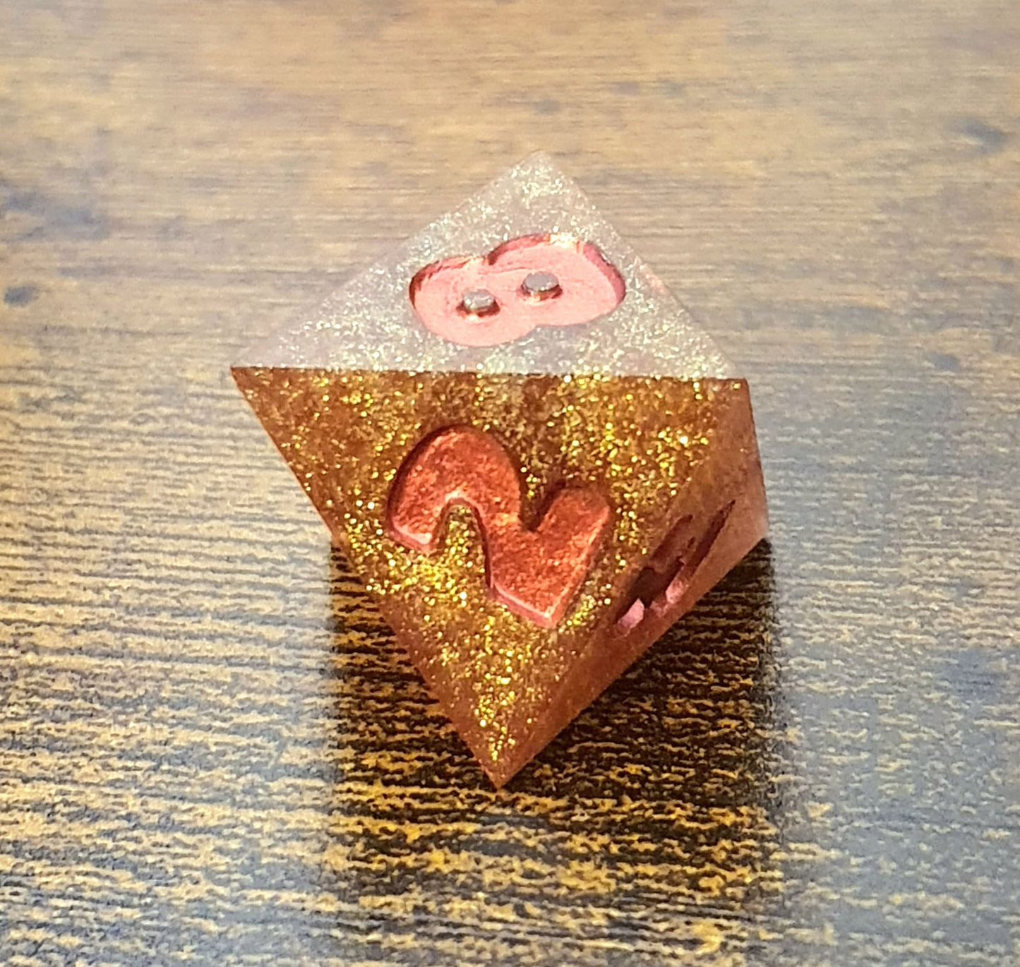 Dawn's Radiance- Handmade Oversized D&D Dice Set