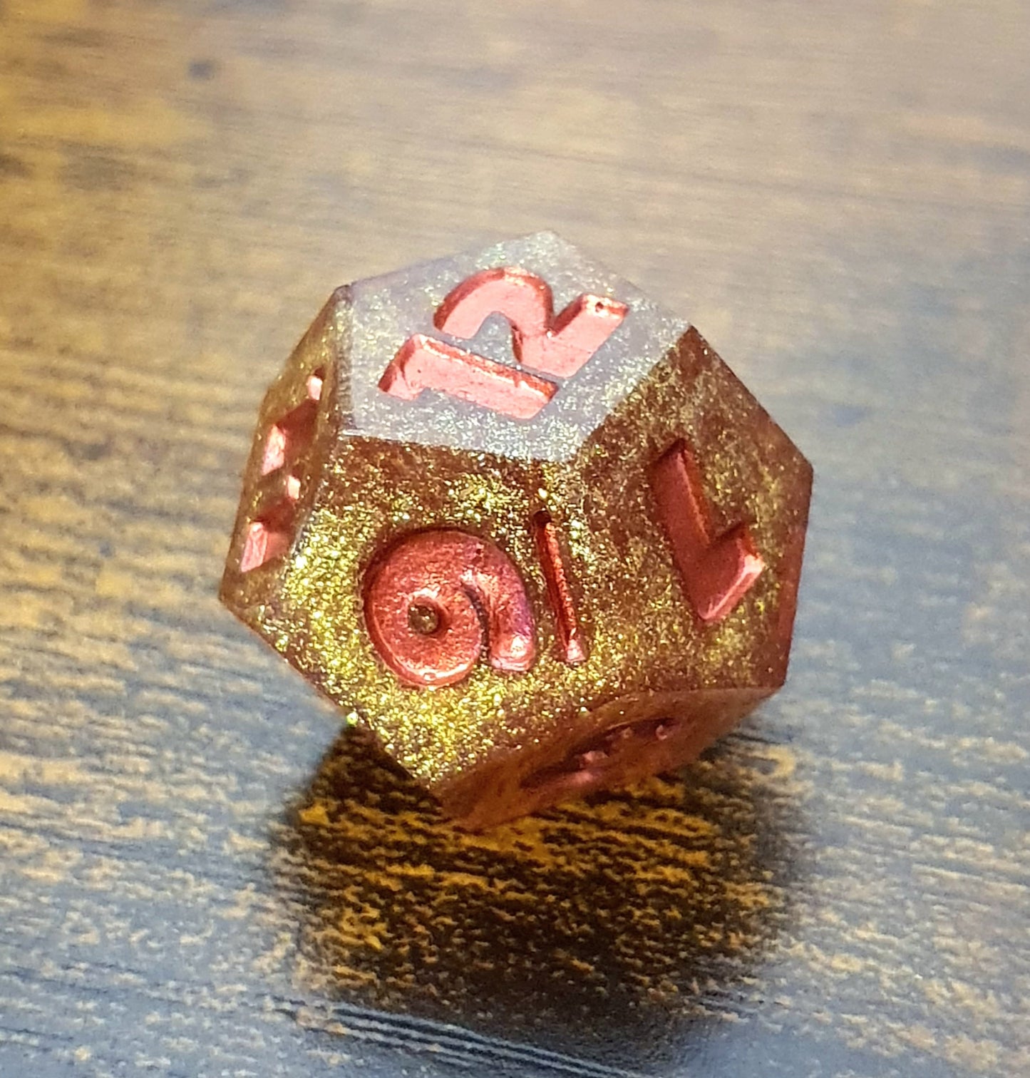 Dawn's Radiance- Handmade Oversized D&D Dice Set