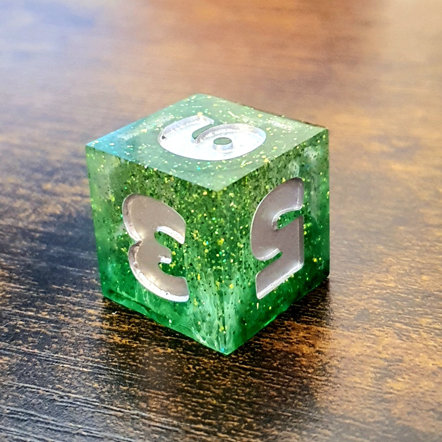 Feywild Glimmer - Handmade Oversized D&D Dice Set