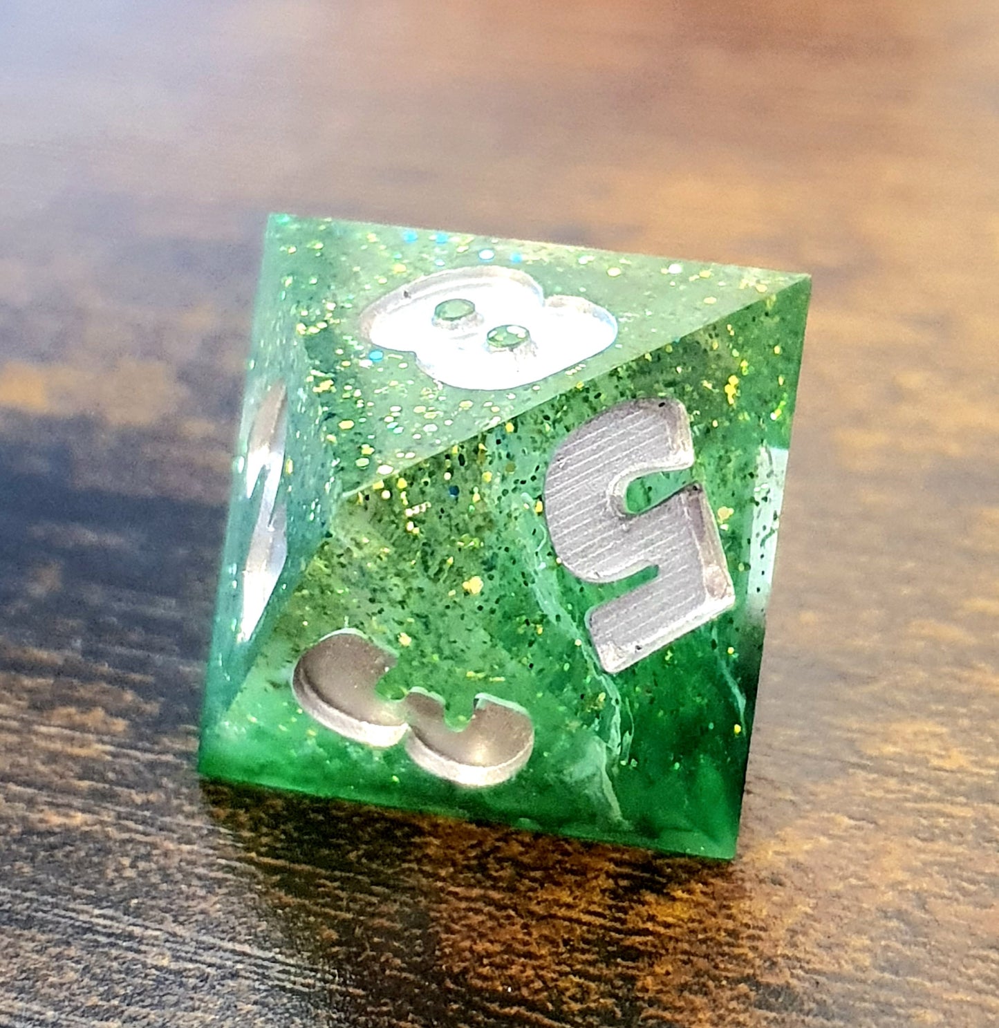 Feywild Glimmer - Handmade Oversized D&D Dice Set