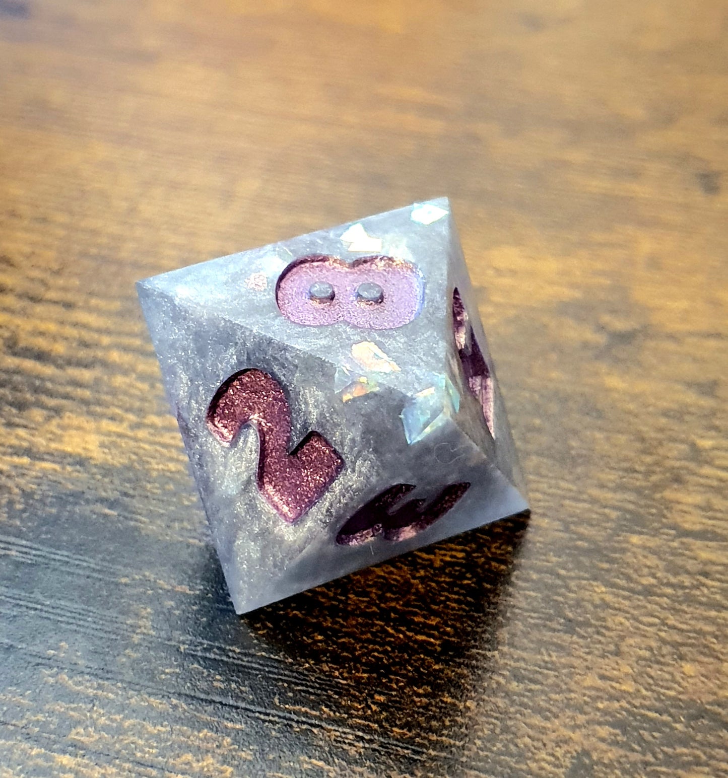Mercury's Shards - Handmade Oversized D&D Dice Set
