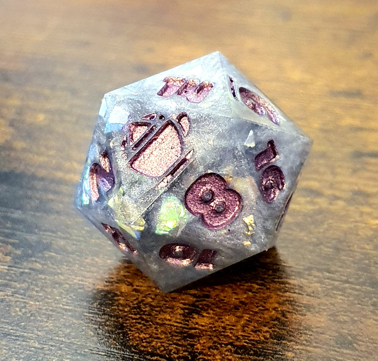 Mercury's Shards - Handmade Oversized D&D Dice Set
