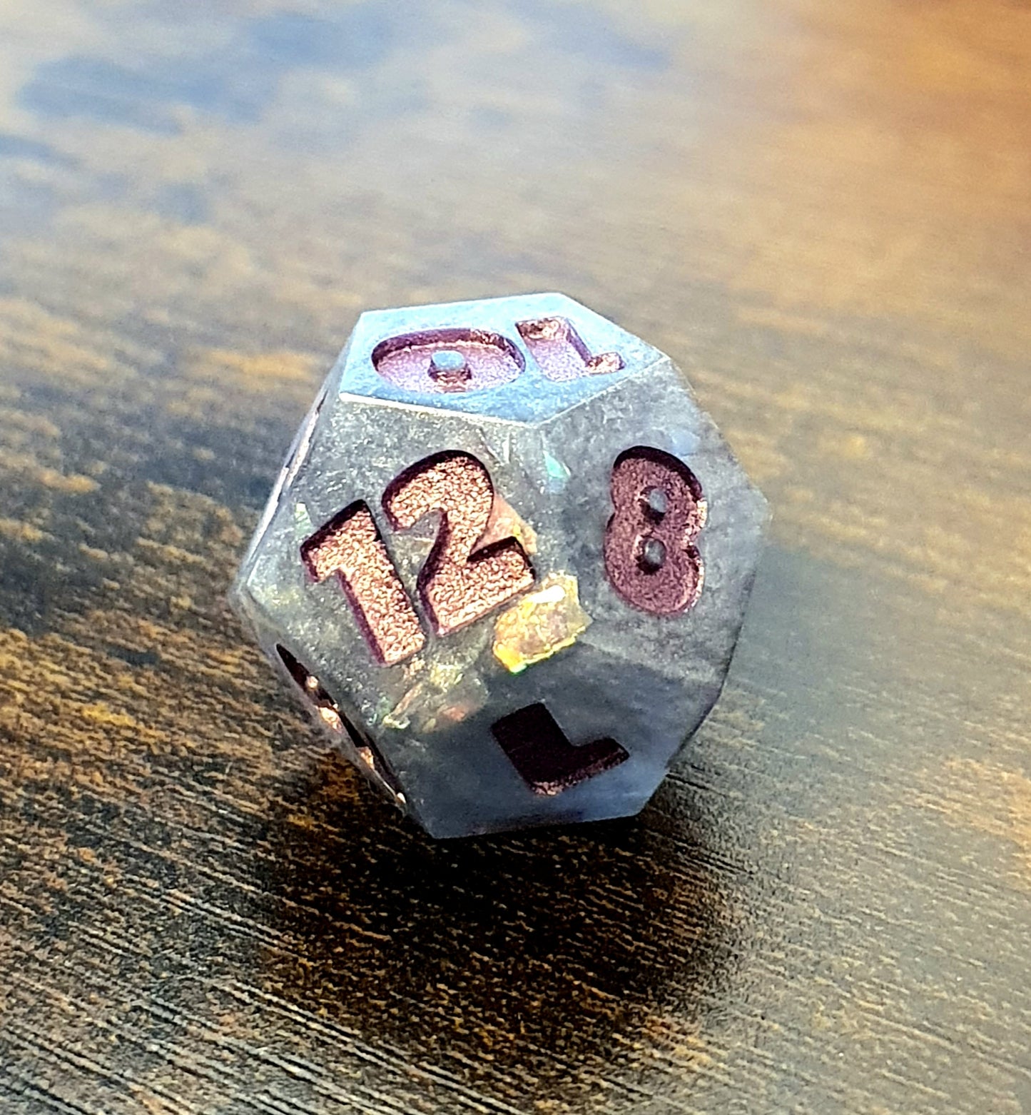 Mercury's Shards - Handmade Oversized D&D Dice Set