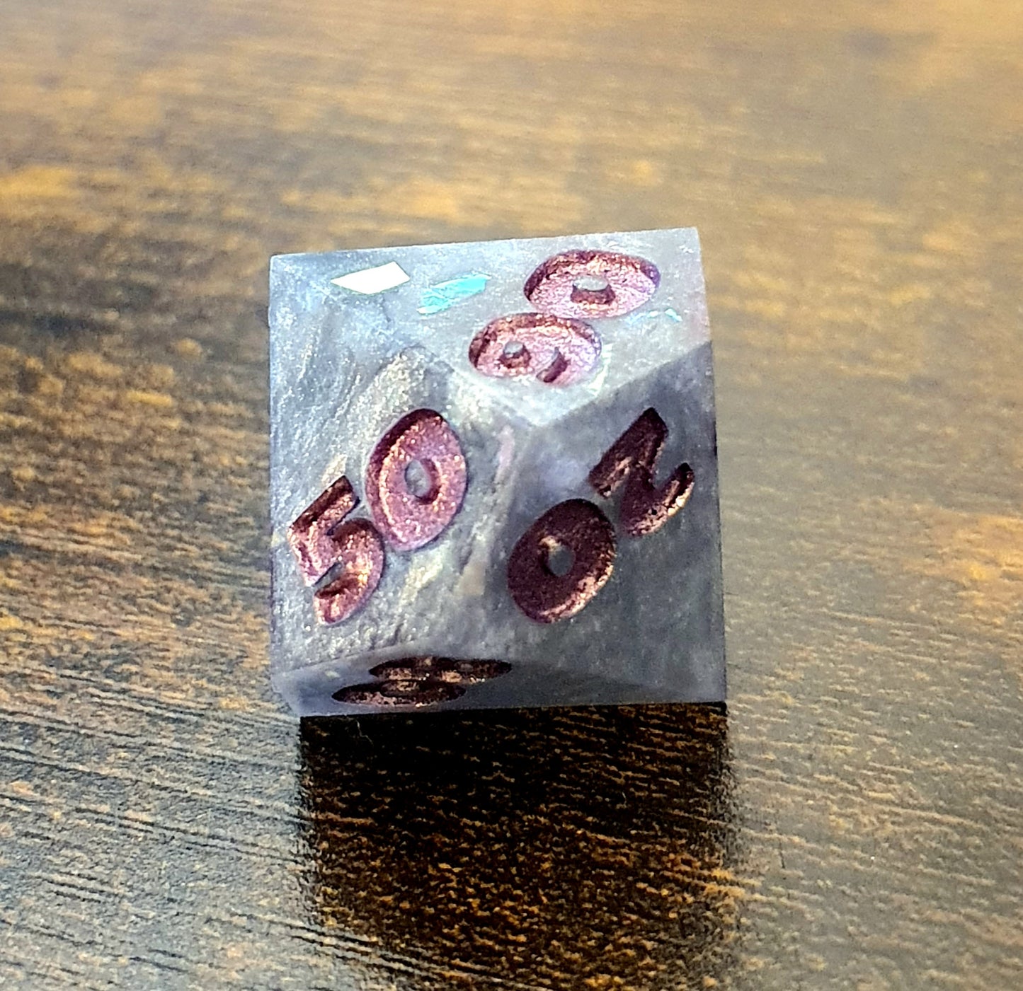 Mercury's Shards - Handmade Oversized D&D Dice Set