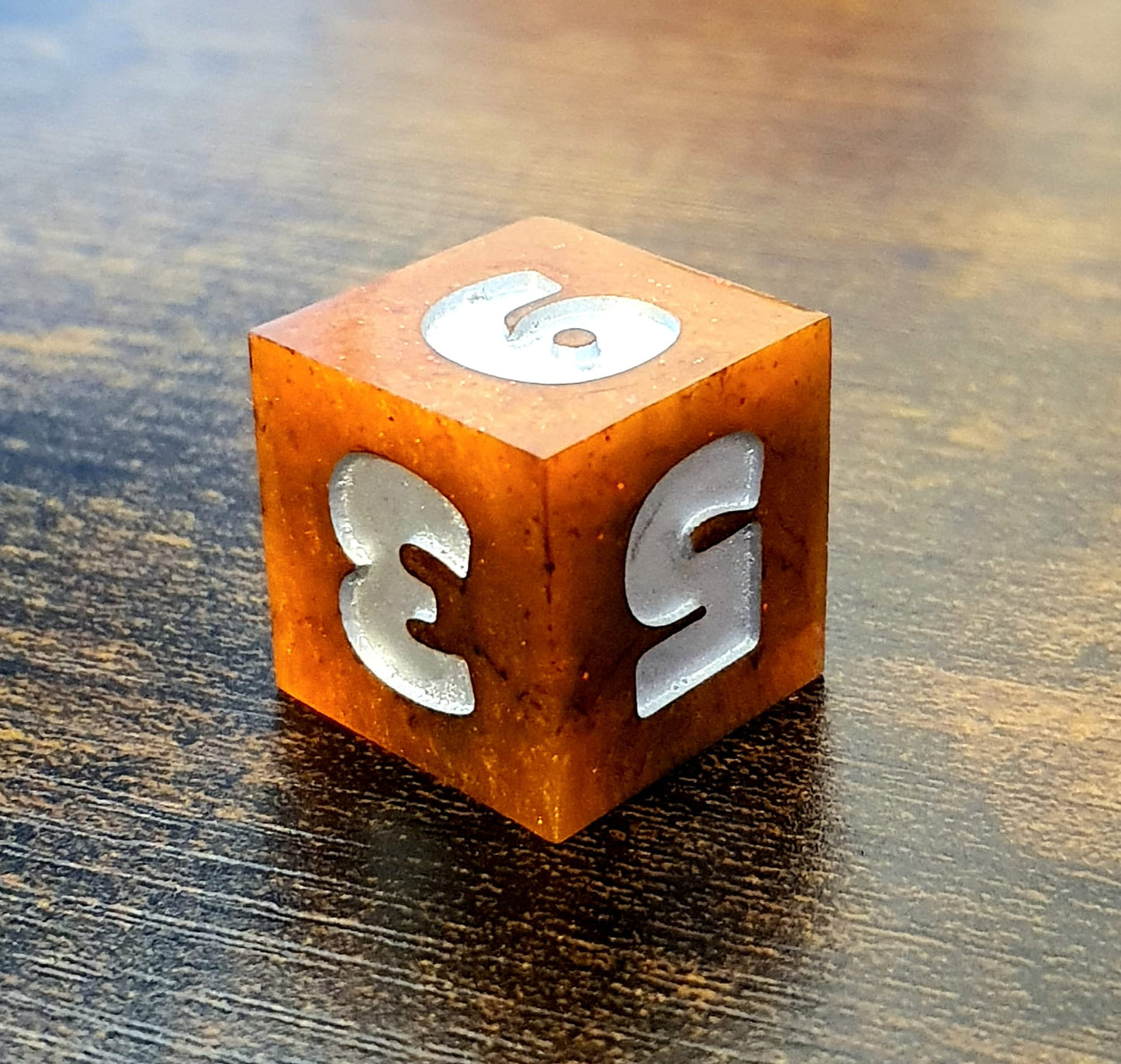 Pumpkin Spice - Handmade Oversized D&D Dice Set