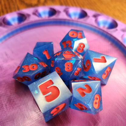 Custom Dice Voucher - Redeem for Handmade Sharp Edge Dice Set in Your Chosen Colours