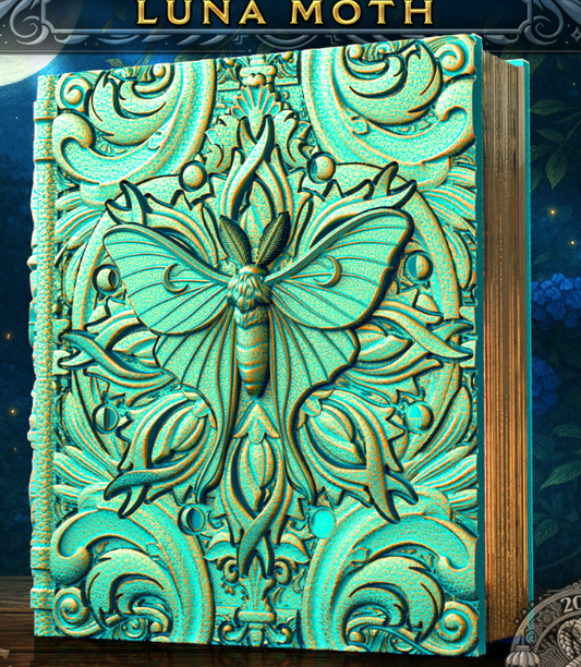 Luna Moth Dice Tome