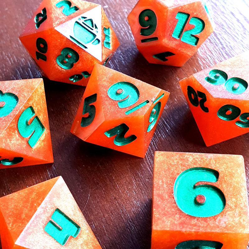 Molten Ember DnD Dice Set