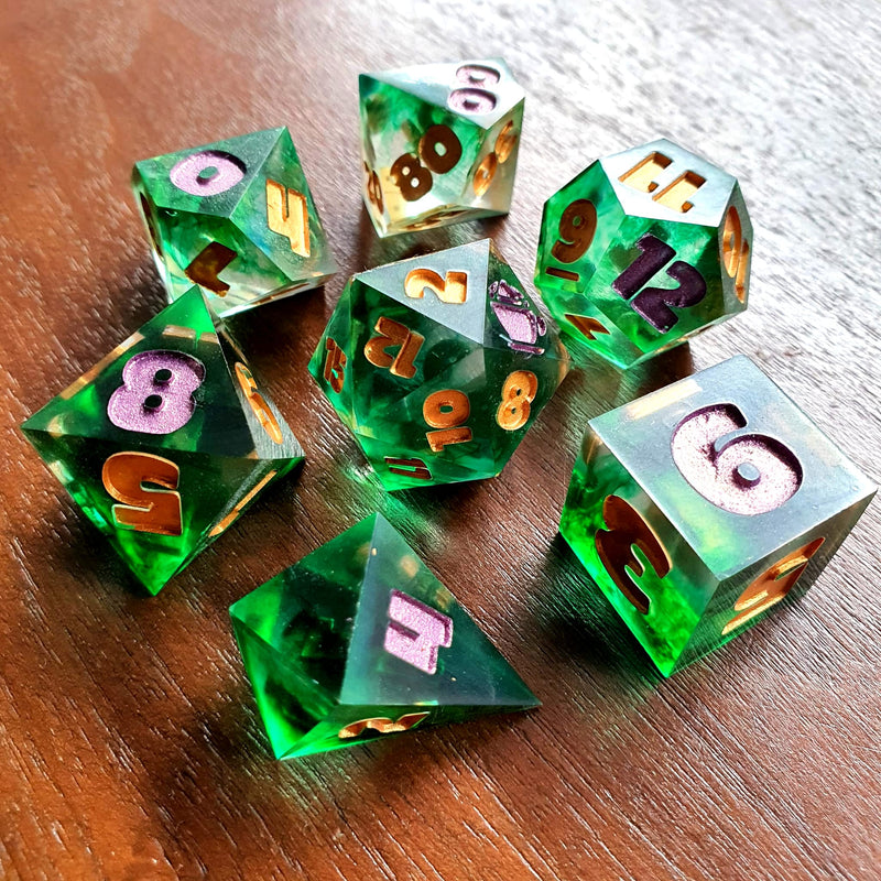 Forest Jewel DnD Dice Set