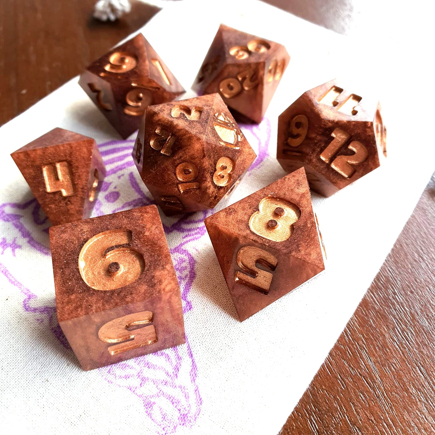 Wildlands Earth DnD Dice Set