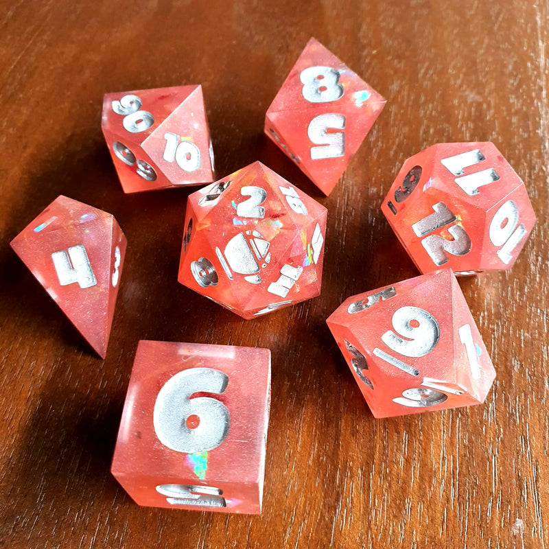 Blush Gleam DnD Dice Set