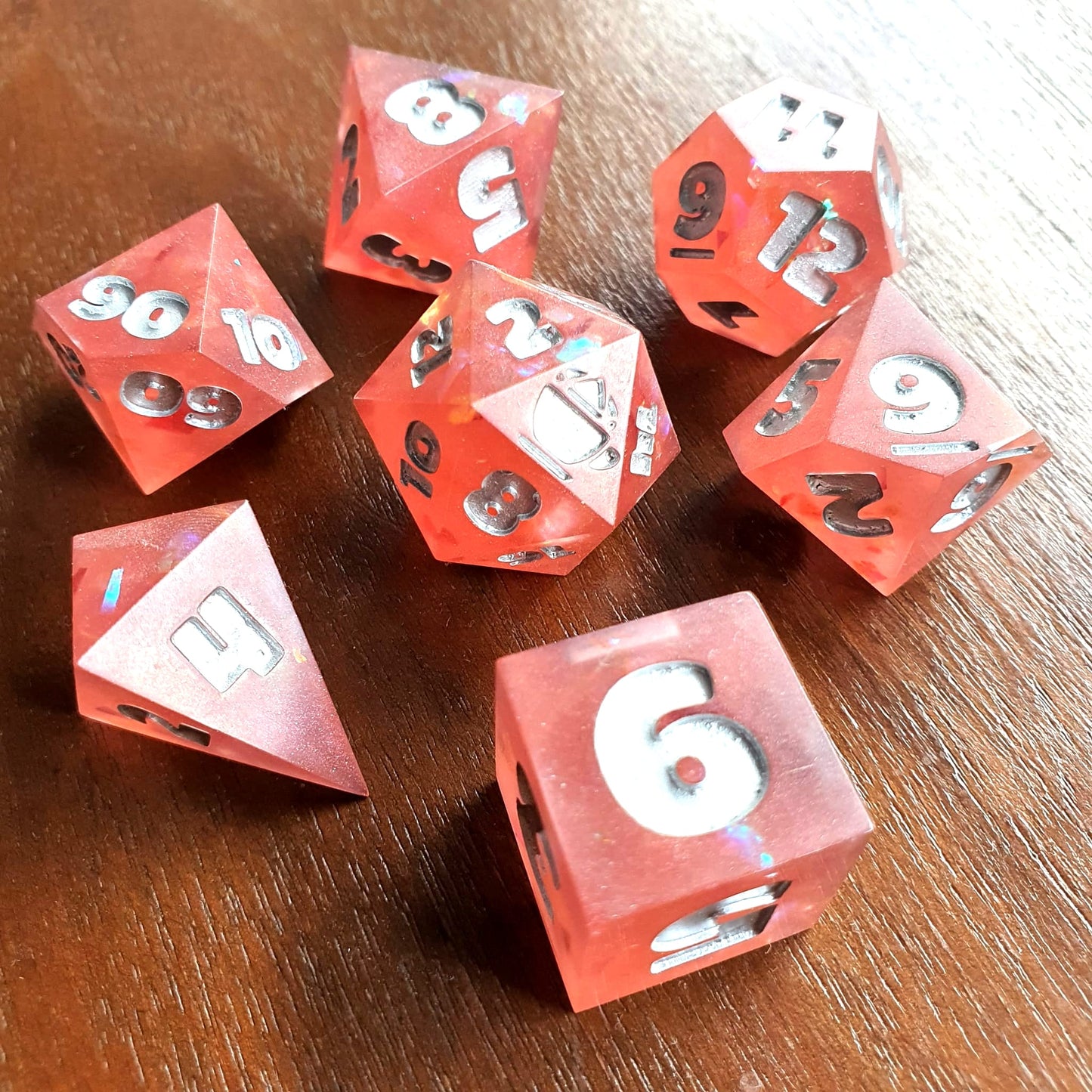 Blush Gleam DnD Dice Set